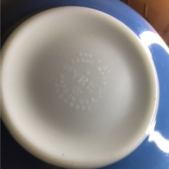 PYREX VINTAGE 1972 Snowflake Blue “Garland” Nesting Bowls - Picture 12 of 13